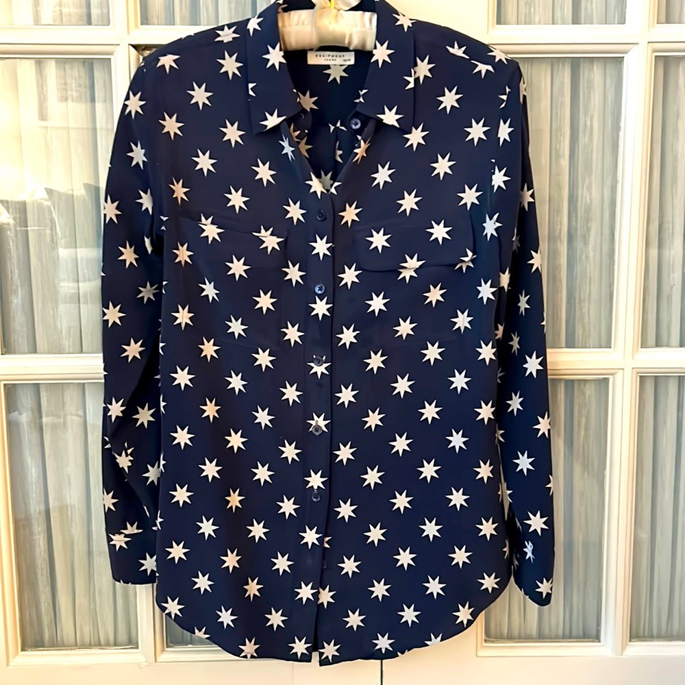 Equipment silk button down shirt